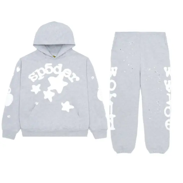 Sp5der Beluga Tracksuit Heather Grey Sp5der Beluga Tracksuit Heather Grey