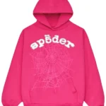 Sp5der Legacy Hoodie PinkWhite 1 600x702