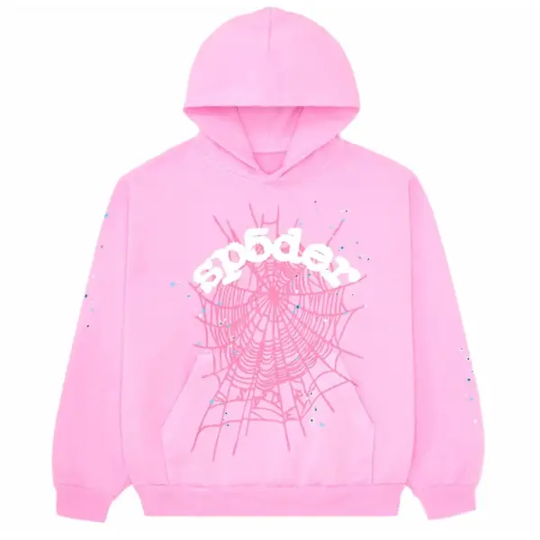 Sp5der OG Web Hoodie Pink Sp5der OG Web Hoodie Pink