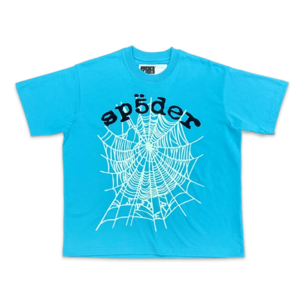 Sp5der OG Web V2 Tee – Cyan Sp5der OG Web V2 Tee – Cyan
