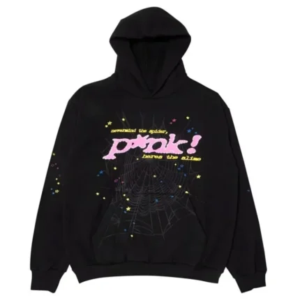 Sp5der PNK Hoodie Black 600x600