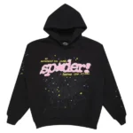 Sp5der PNK Hoodie Black V2 600x600