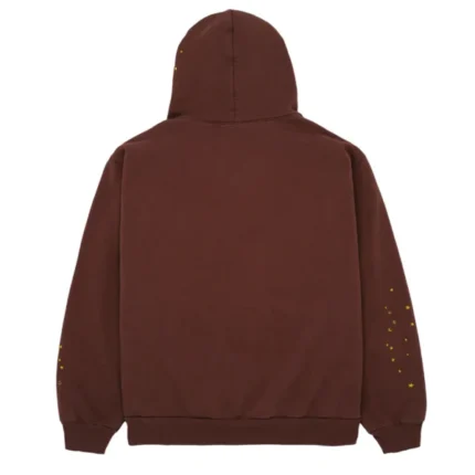Sp5der Web Hoodie Brownd