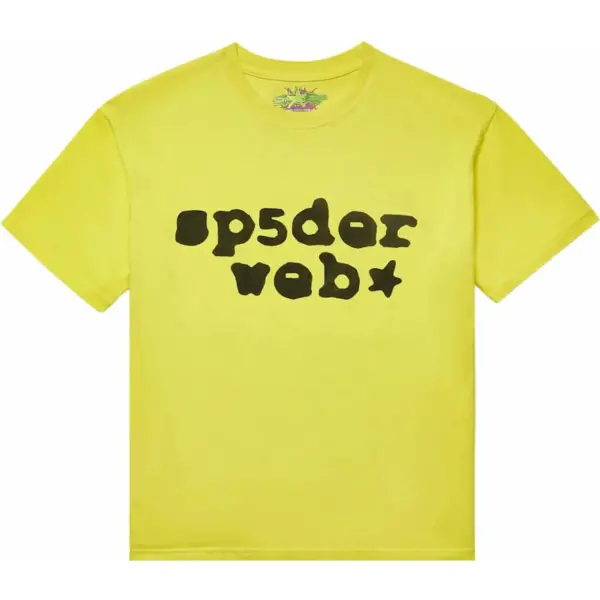 Sp5der Web Tee Yellow Black Sp5der Web Tee Yellow Black