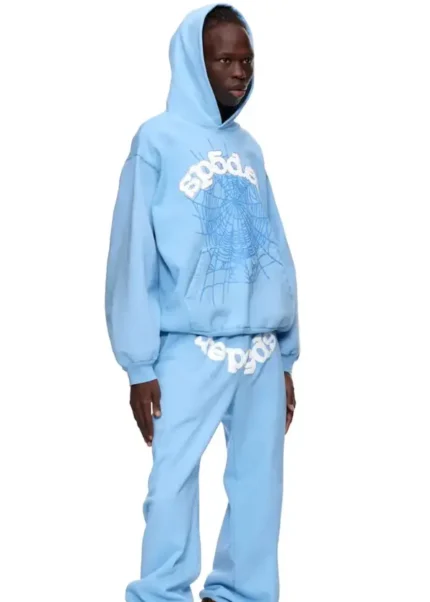 Sp5der Worldwide Sweatpant Sky Blue d